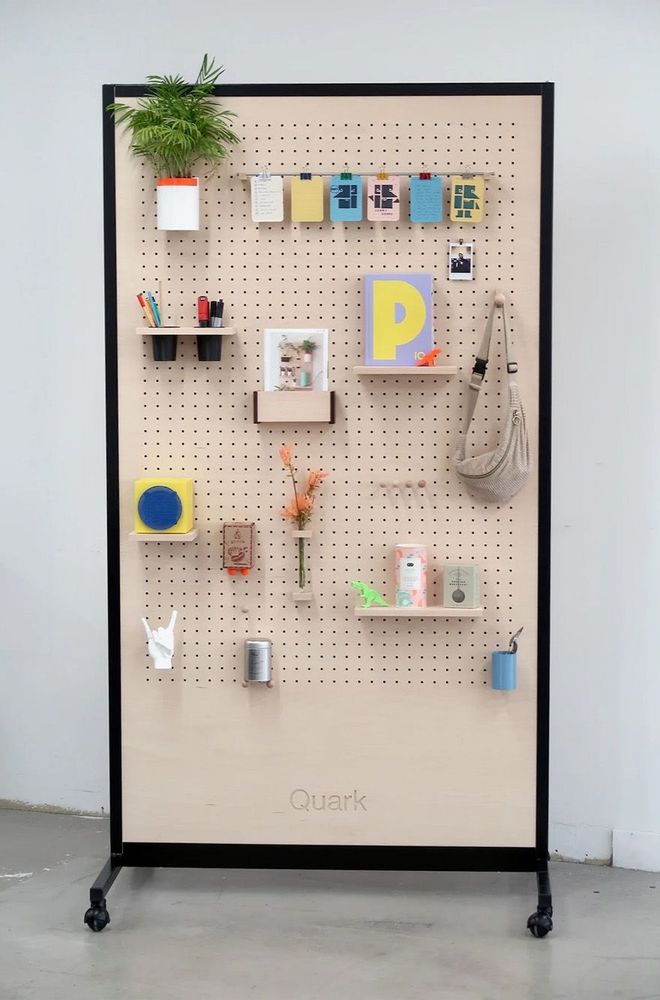 Meubles de cuisines - Panneau perforé Pegboard en bois pour cuisine aménagé - QUARK