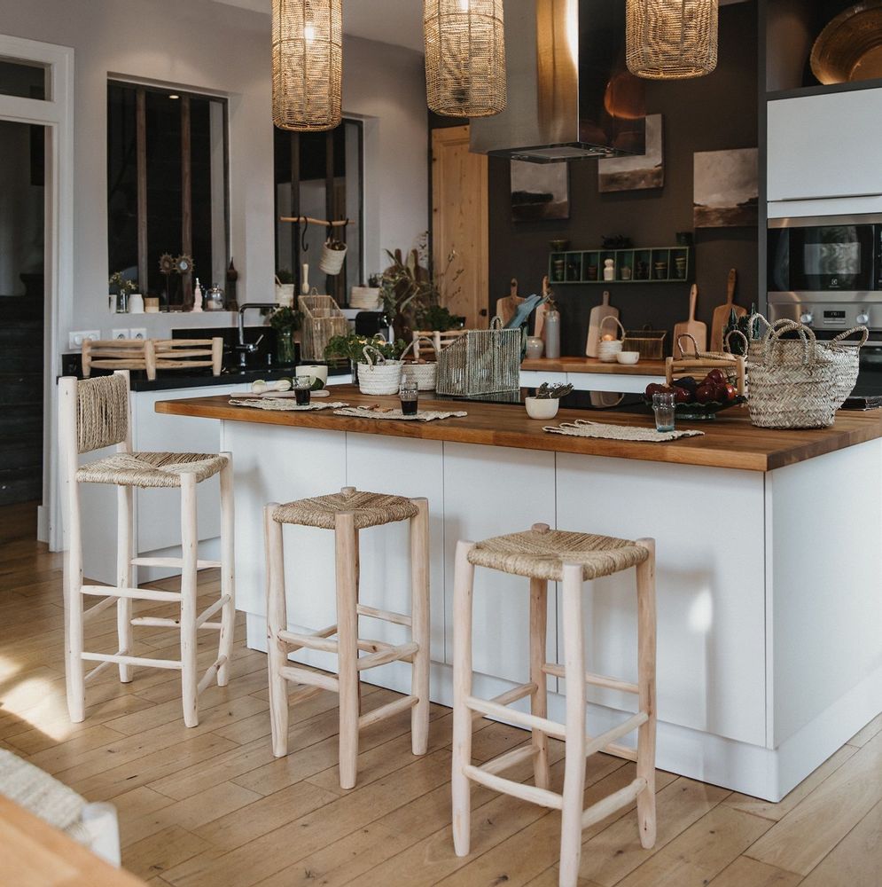 Tabourets - TABOURETS DE BAR EN BOIS - COSYDAR-DECO