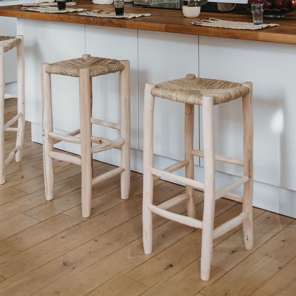 Tabourets - TABOURETS DE BAR EN BOIS - COSYDAR-DECO