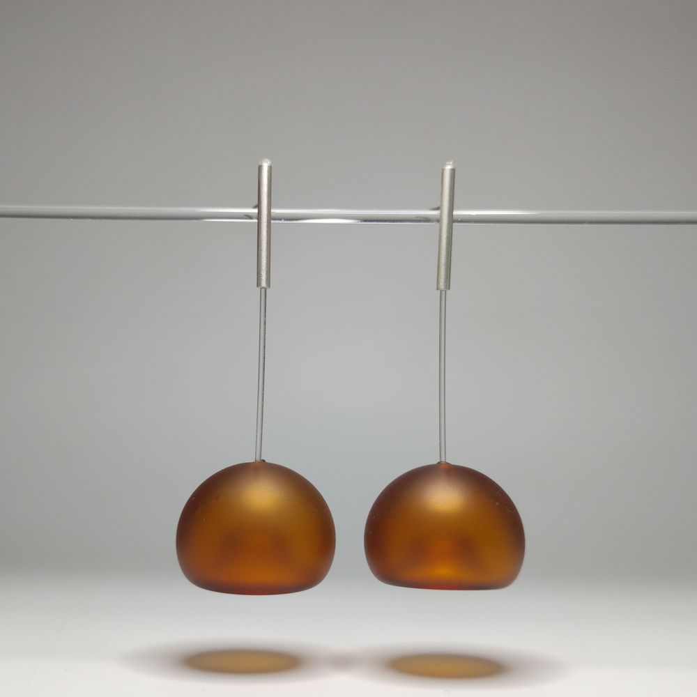 Bijoux - Boucles d'oreilles en verre soufflé - AGAPURNI