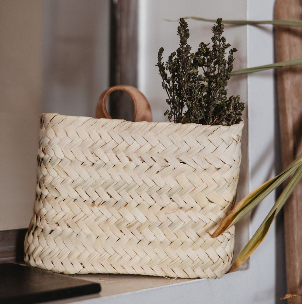 Objets de décoration - PANIERS EN FEUILLE DE PALMIER DOUM - COSYDAR-DECO