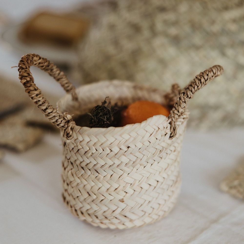 Objets de décoration - PANIERS EN FEUILLE DE PALMIER DOUM - COSYDAR-DECO