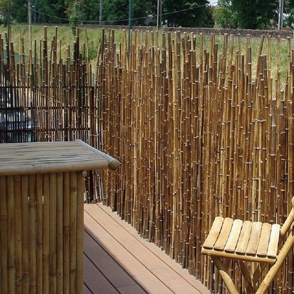 Outdoor decorative accessories - Bamboo fence, windbreak from the Sauvage Range - 2-WBF - BAMBOULAND
