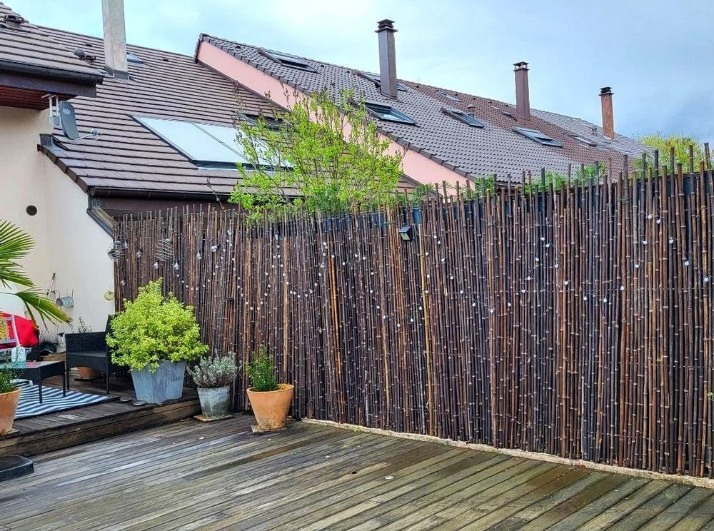 Outdoor decorative accessories - Bamboo fence, windbreak from the Sauvage Range - 2-WBF - BAMBOULAND
