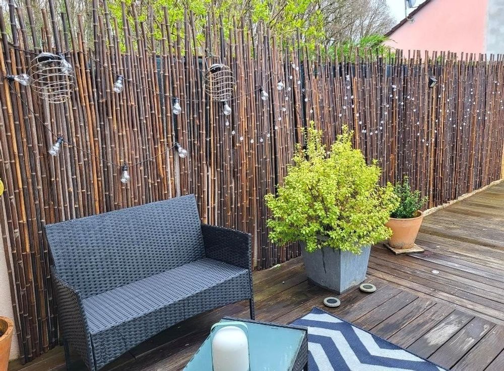 Outdoor decorative accessories - Bamboo fence, windbreak from the Sauvage Range - 2-WBF - BAMBOULAND