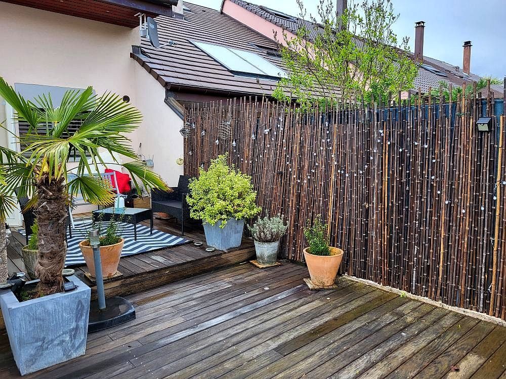 Outdoor decorative accessories - Bamboo fence, windbreak from the Sauvage Range - 2-WBF - BAMBOULAND