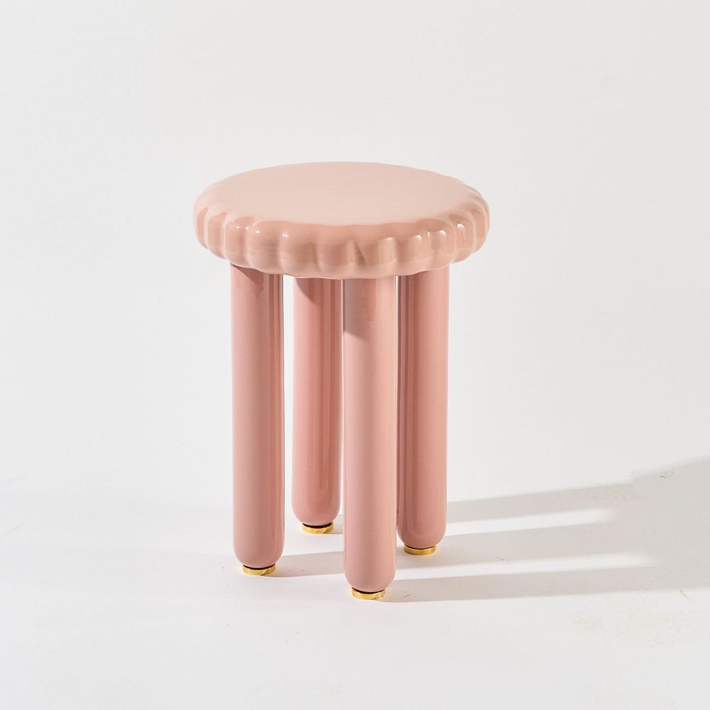 Tabourets - Tabouret/table d'appoint en céramique 'Biscotto' - STUDIO YELLOWDOT