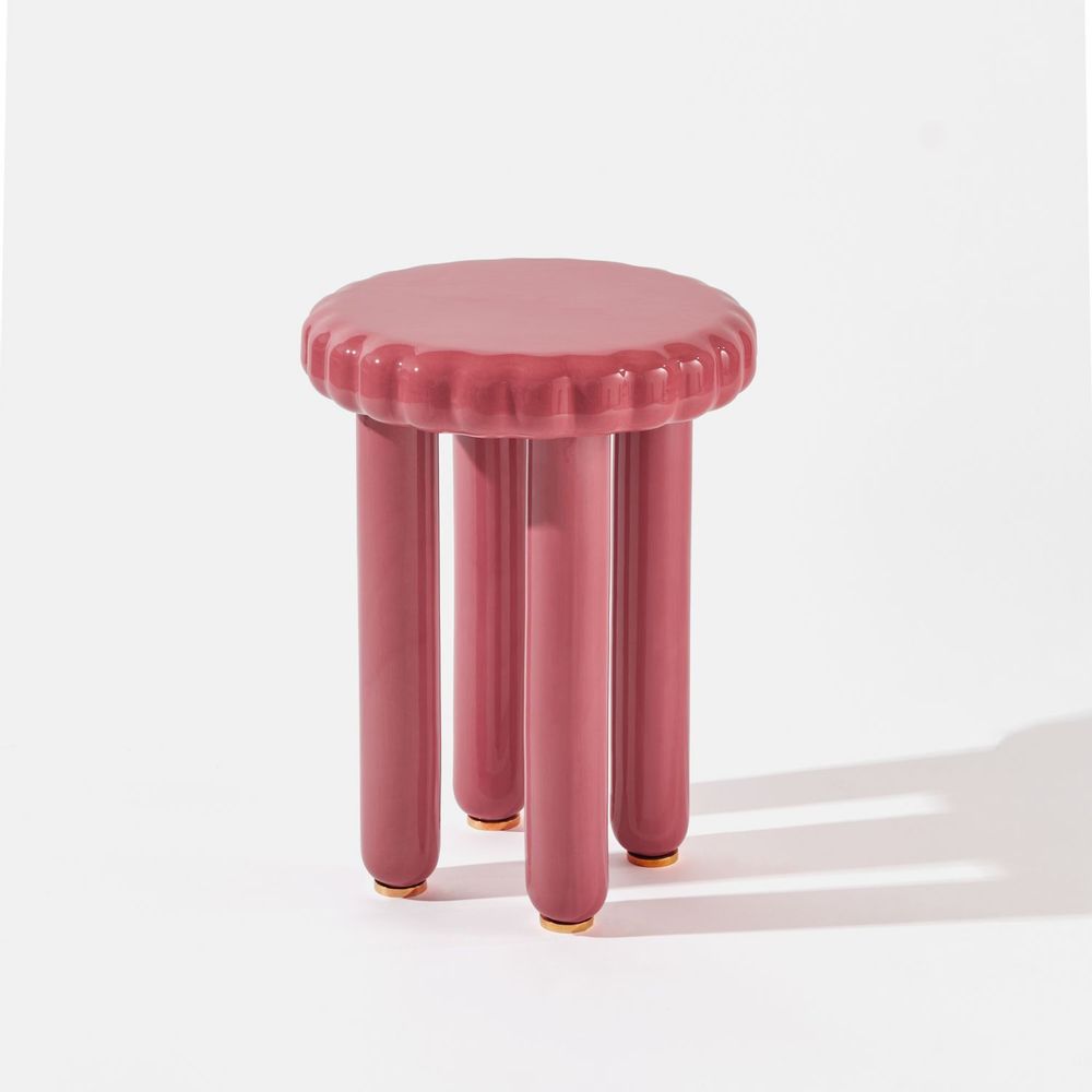 Tabourets - Tabouret/table d'appoint en céramique 'Biscotto' - STUDIO YELLOWDOT