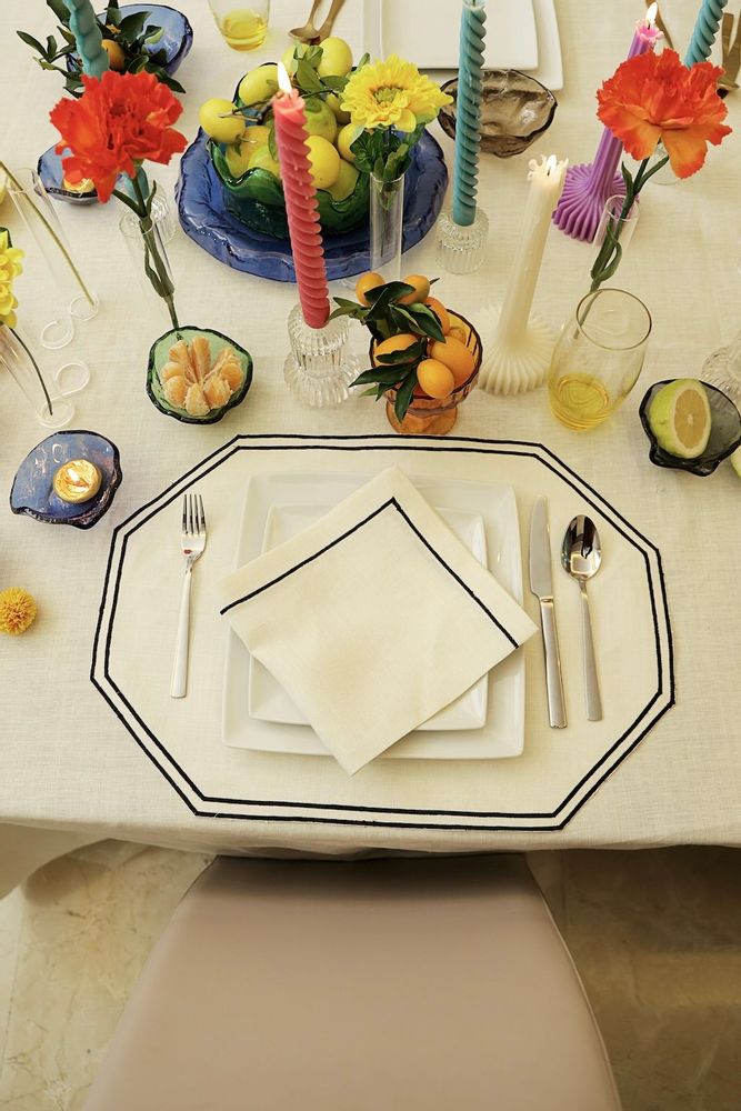 Cadeaux - Ensemble de serviettes hexagonales de 2 - HYA CONCEPT STORE