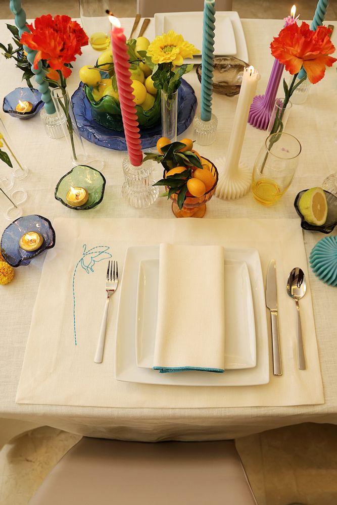 Gifts - Placemat Blue Butterfly SET OF 2 - HYA CONCEPT STORE
