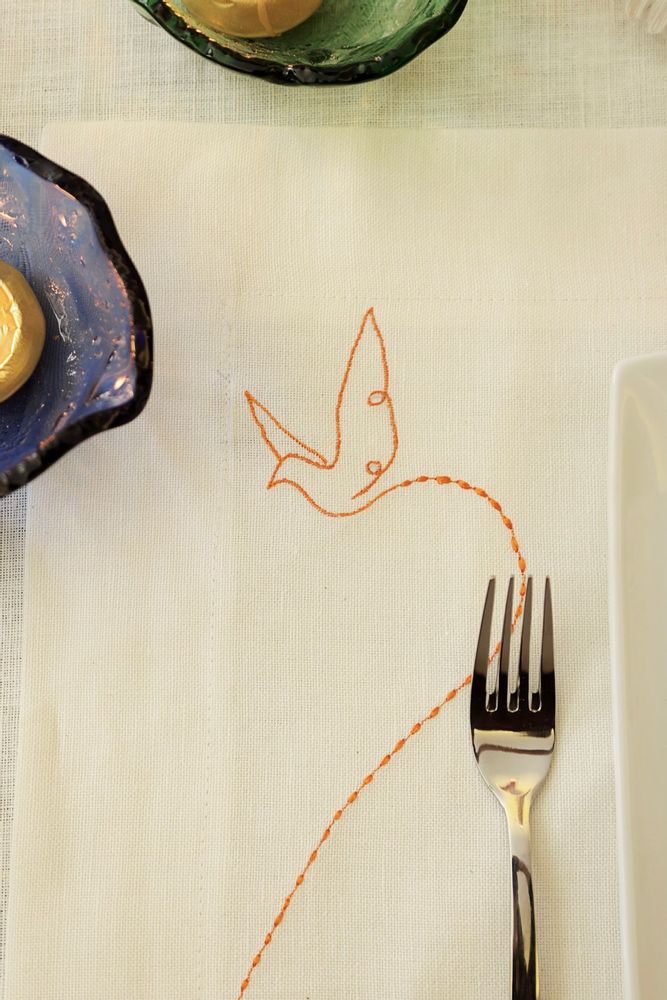Gifts - Flying Bird Napkin set of 2 - HYA CONCEPT STORE