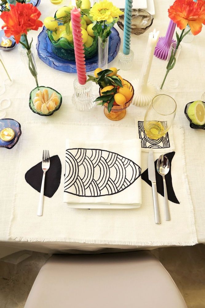 Gifts - Fish Napkin set of 2 - HYA CONCEPT STORE