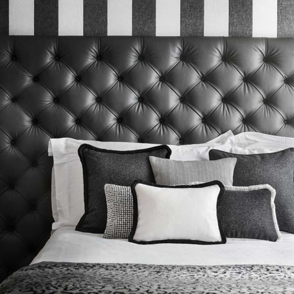 Coussins - BOUCLE' Cushion Black and White - LO DECOR