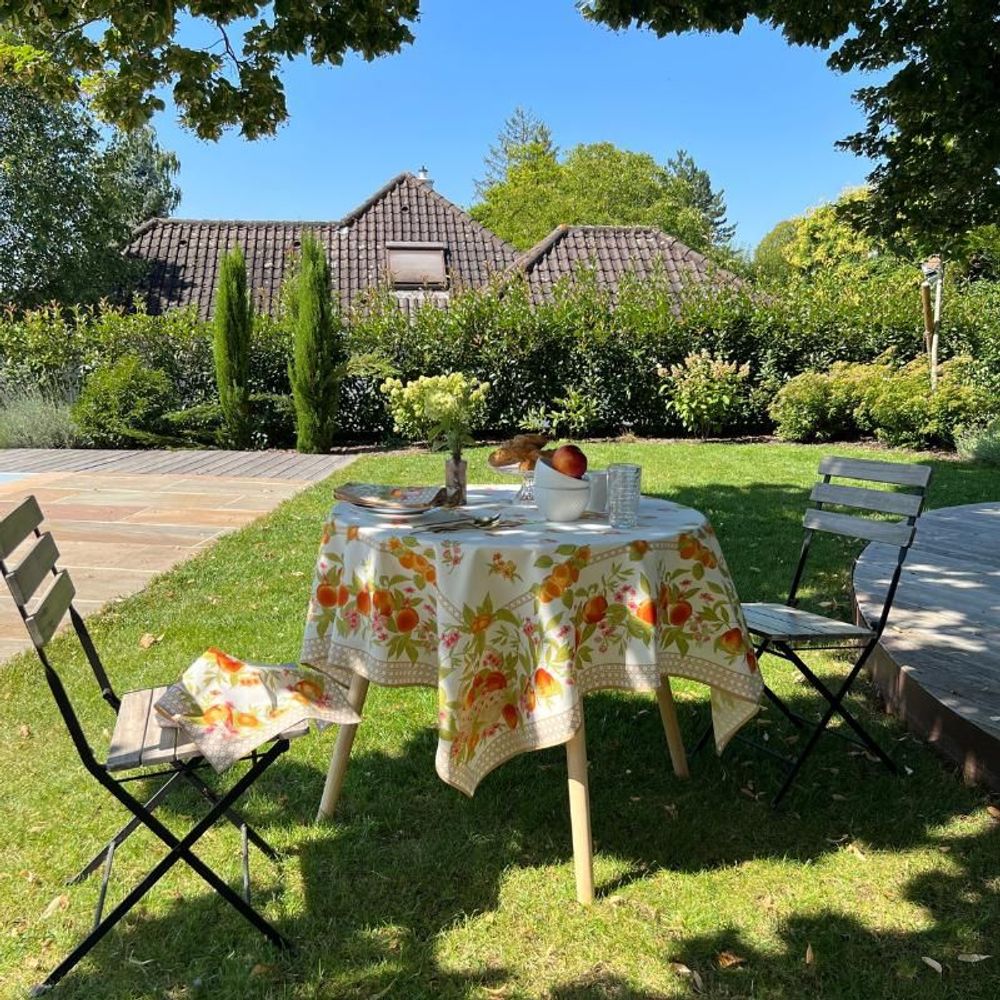 Linge de table textile - Nappe Pêches et Abricots - BEAUVILLÉ