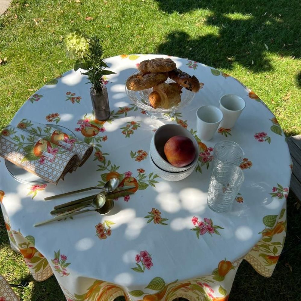 Linge de table textile - Nappe Pêches et Abricots - BEAUVILLÉ