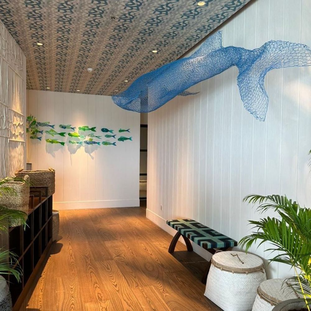 Accessoires de déco extérieure - Inspiration aquatique- Poissons et mammifères marins - ODILE MOULIN SCULPTURES