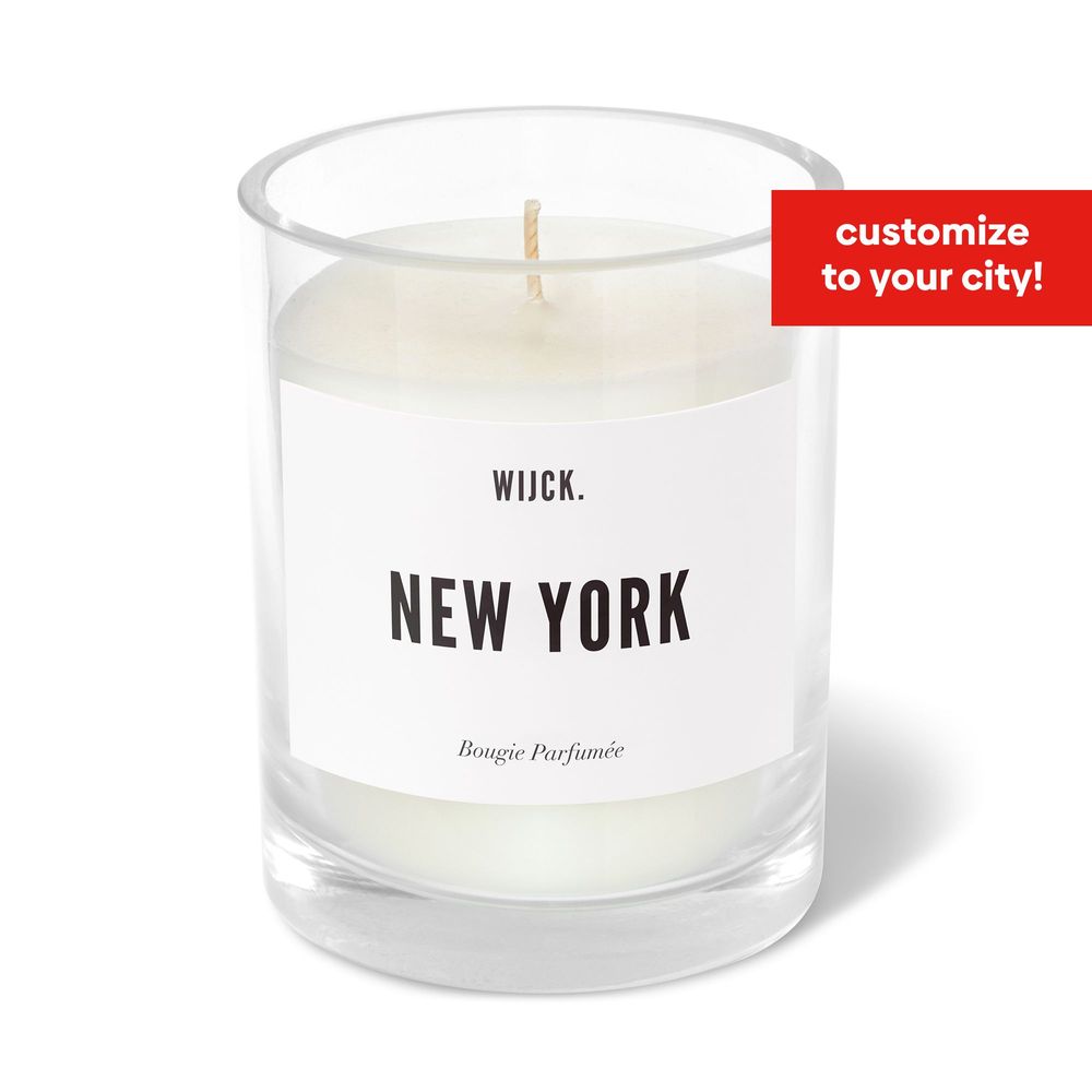 Objets personnalisables - FAÇADE- Candle - New York (customizable) - WIJCK.