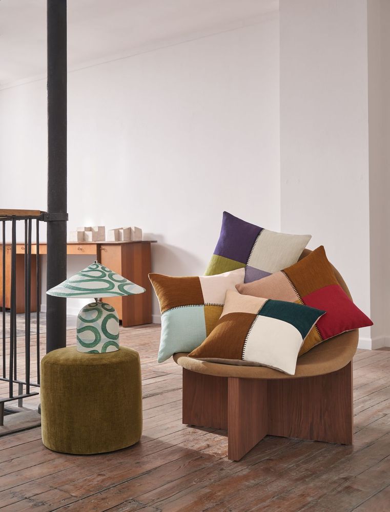 Fabric cushions - CENTON CUSHION 18" X 18" cm - MAISON CASAMANCE