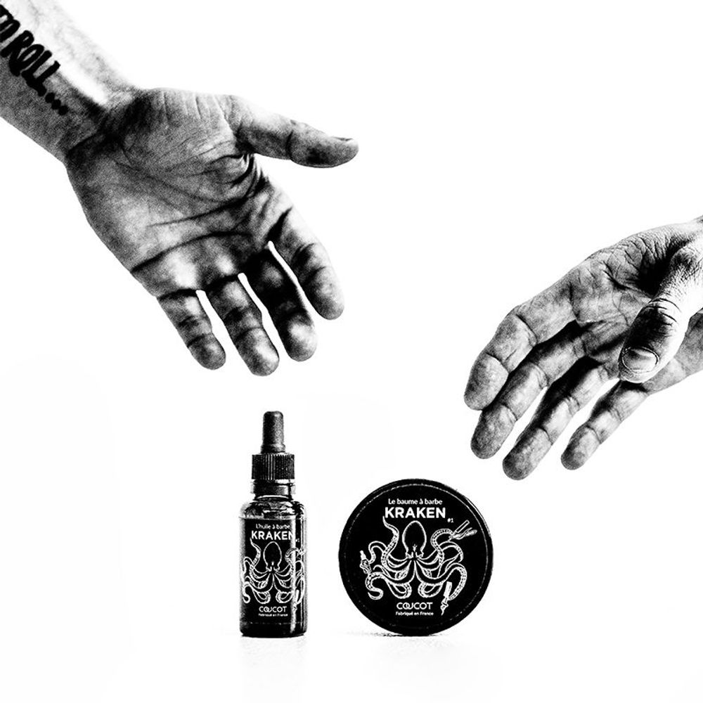 Accessoires cheveux - Nos Huiles à Barbe Kraken #1 ICONIC - #2 TONIC (NEW) - #3 MYSTIC (NEW) & #4 ORGASMIC (NEW) - KRAKEN