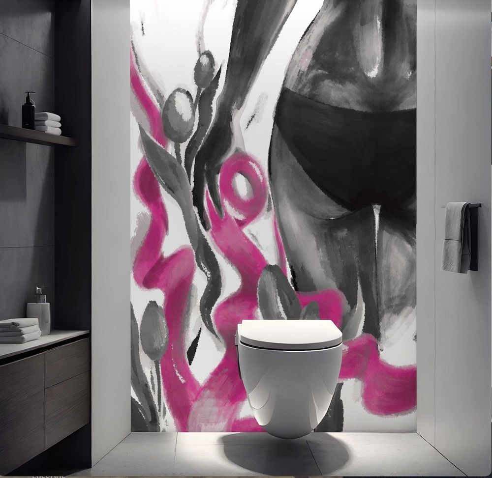 Papiers peints - Galerie WC NOIR - ERIC&MUZY