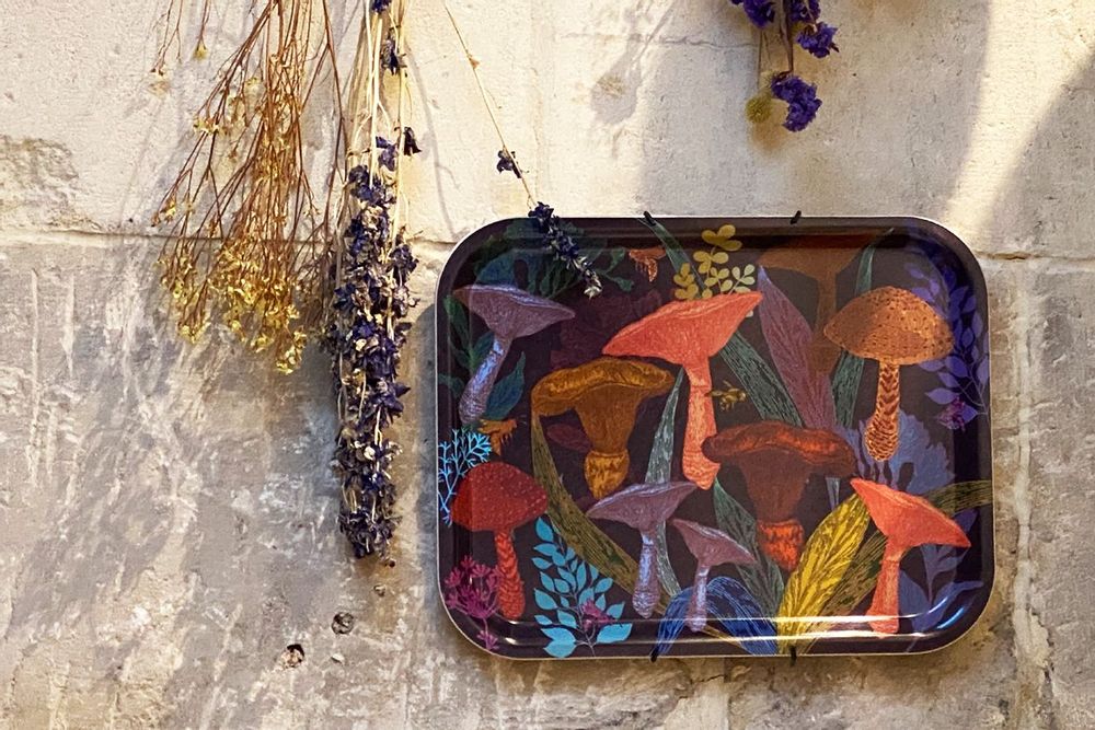 Plateaux - Indigo Birds, Oranges & Lemons, Studio Avenida and Orient - AVENIDA HOME