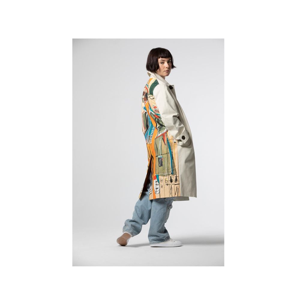Apparel - Jean-Michel Basquiat Trench Coat - ROME PAYS OFF