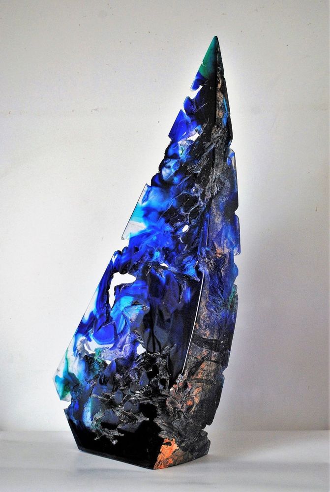 Verre d'art - EROSION - ROMAIN GLORIEUX VERRIER D'ART