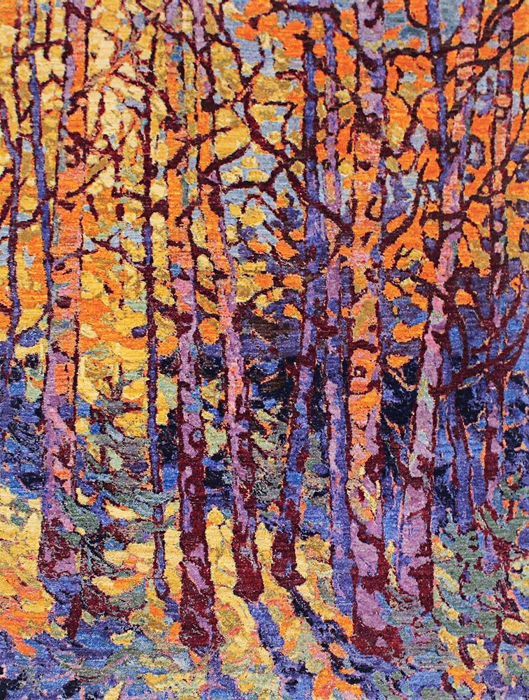 Tapis design - Haunted Woodland 2, Abstract Trees Collection, Zollanvari Super Fine Gabbeh - ZOLLANVARI INTERNATIONAL