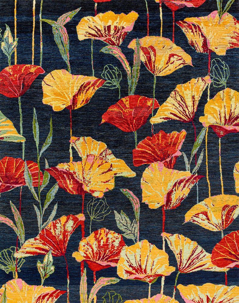 Bespoke carpets - Tulip Meadow 1, Flower Meadow Collection, Zollanvri Super Fine Gabbeh - ZOLLANVARI INTERNATIONAL