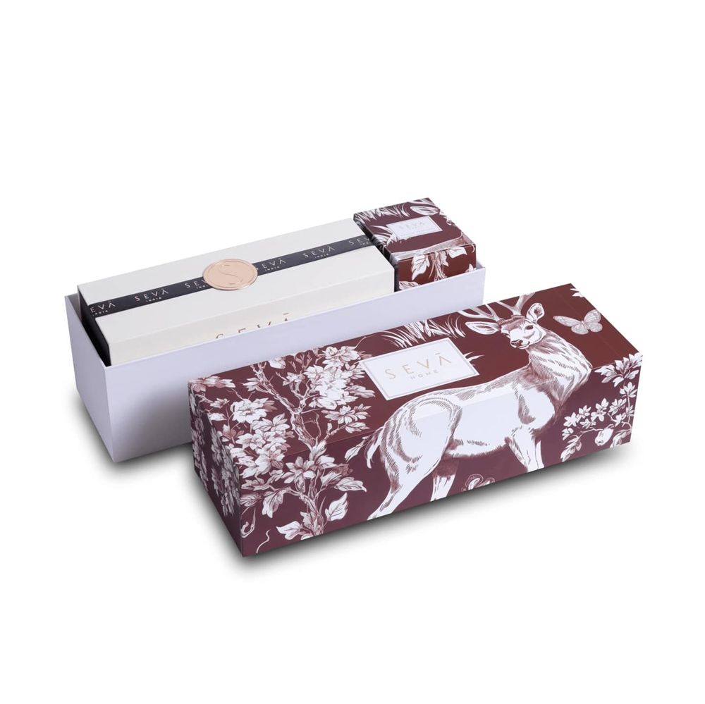 Candles - Reindeer Cheer Hamper - Enchante collection(Festive Trio) + Travel Set - SEVA HOME