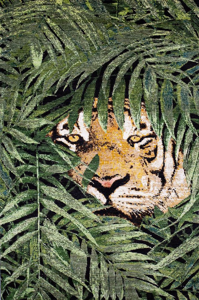 Tapis design - Tiger in the Woods, Zollanvari Studio, Zollanvari Fine Gabbeh - ZOLLANVARI INTERNATIONAL
