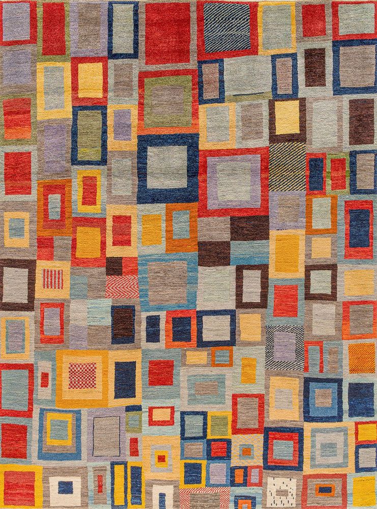 Design carpets - Erratic Squares Revisited, Zollanvari Studio, Super Fine Gabbeh - ZOLLANVARI INTERNATIONAL
