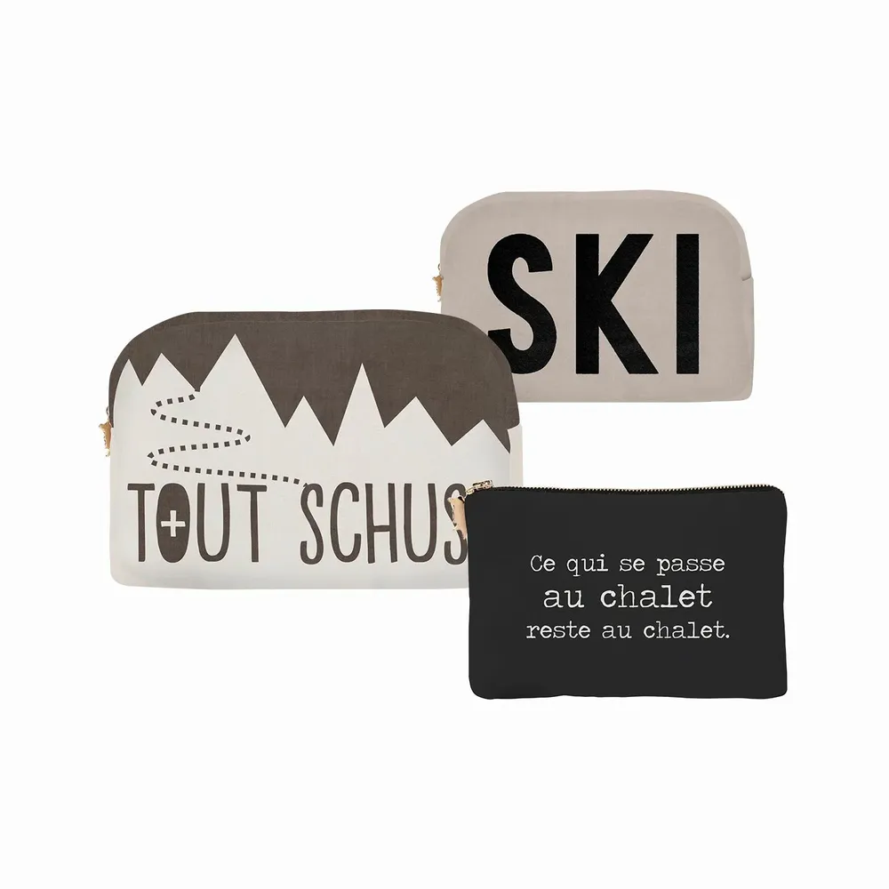 Homewear - Velvet pouches - Montagne collection - PODEVACHE