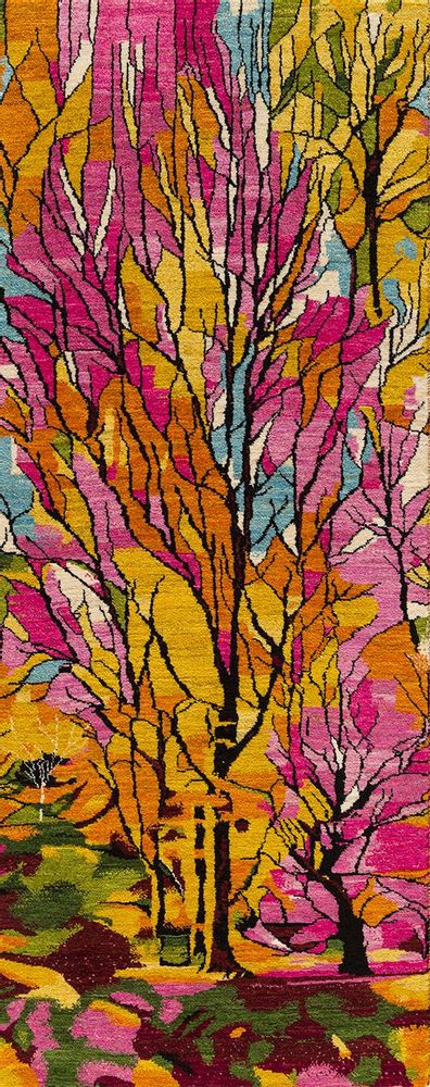 Design carpets - Autumnal Arboretum runner 1, Stained-Glass Collection - ZOLLANVARI INTERNATIONAL