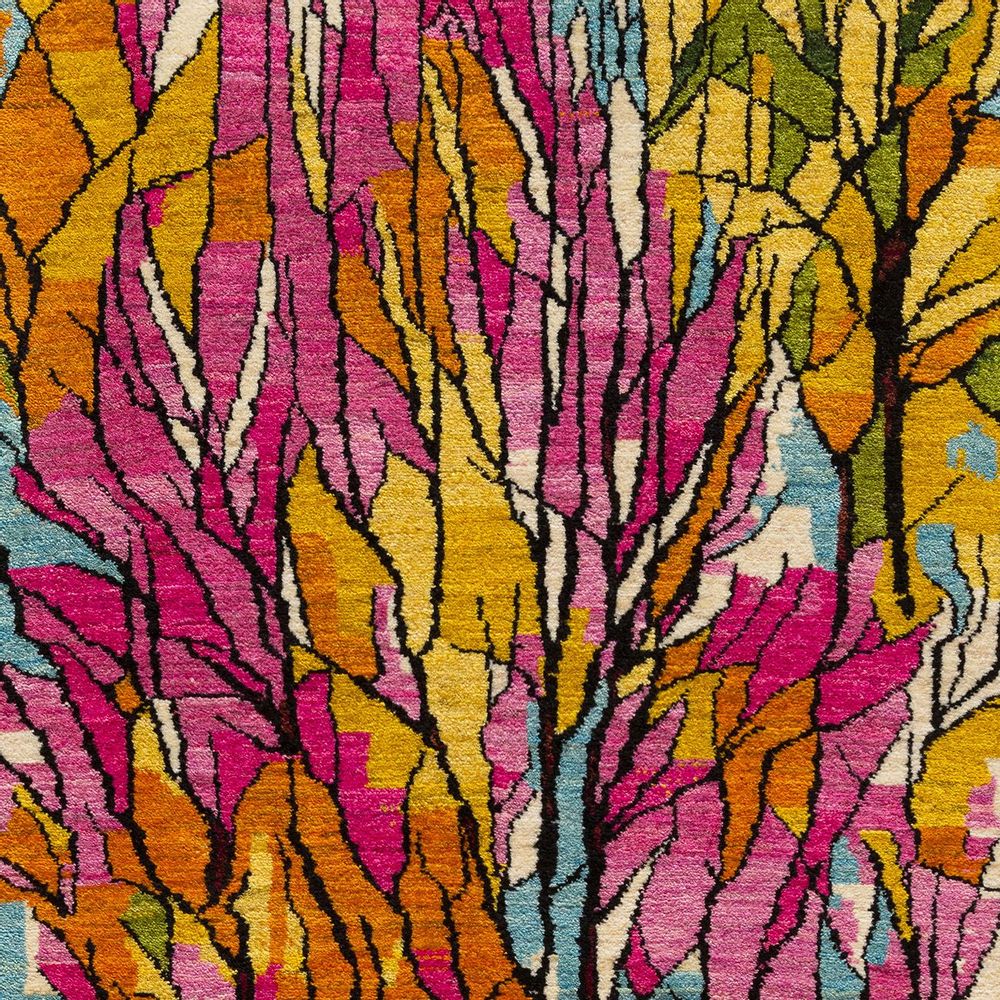 Design carpets - Autumnal Arboretum runner 1, Stained-Glass Collection - ZOLLANVARI INTERNATIONAL