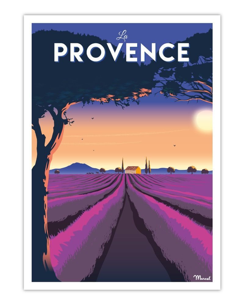 Poster - Poster PROVENCE - MARCEL TRAVELPOSTERS