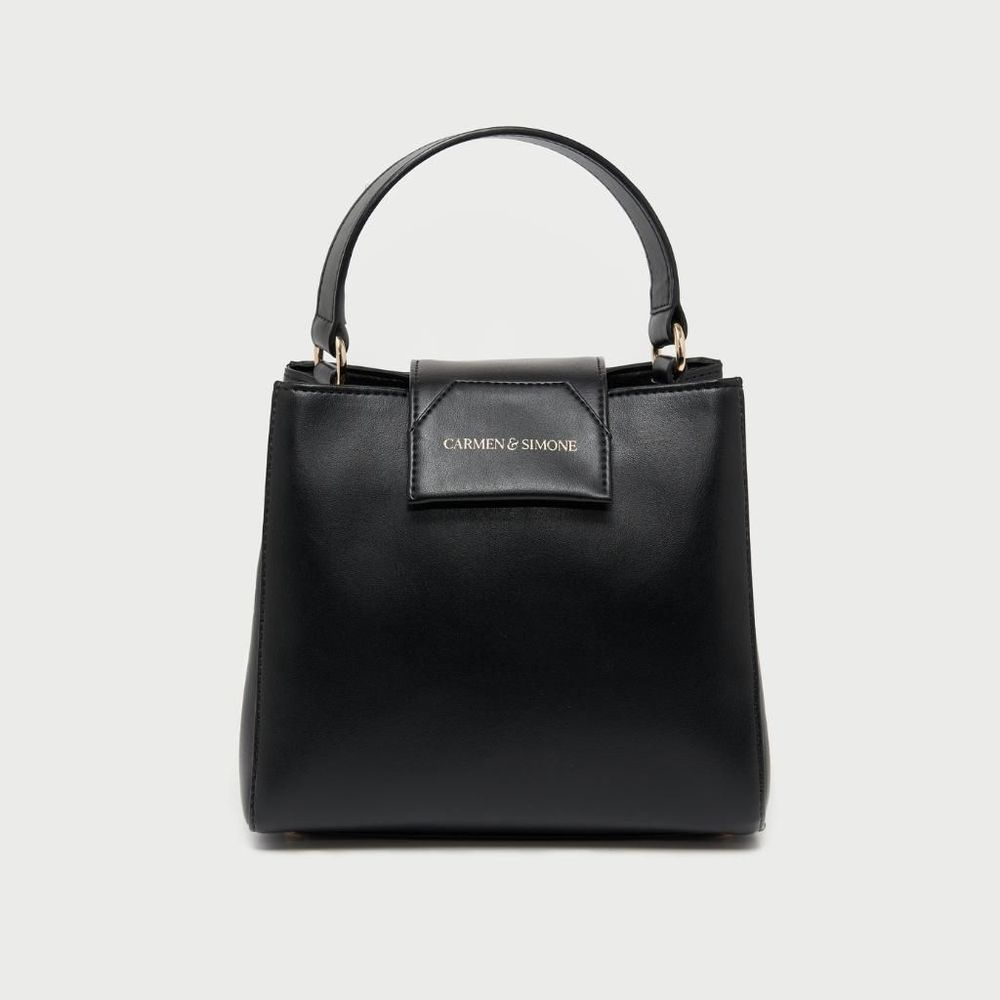 Sacs et cabas - Sac à main en cuir vegan Noir forme sceau - CARMEN & SIMONE
