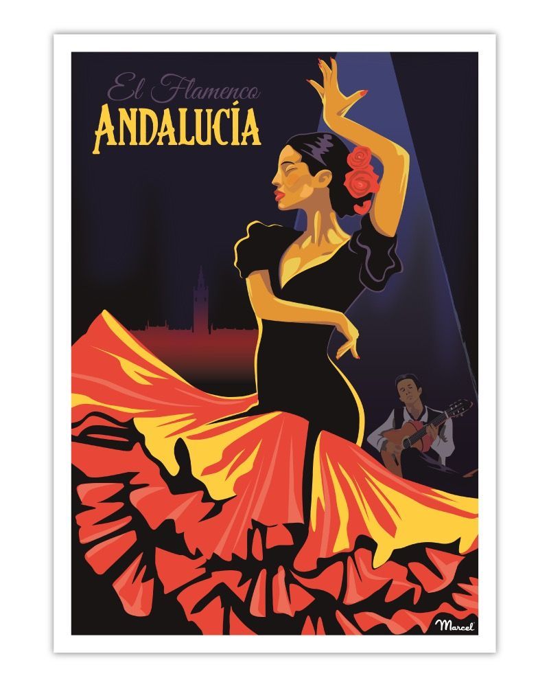 Affiches - Affiche "Flamenco" - MARCEL TRAVELPOSTERS