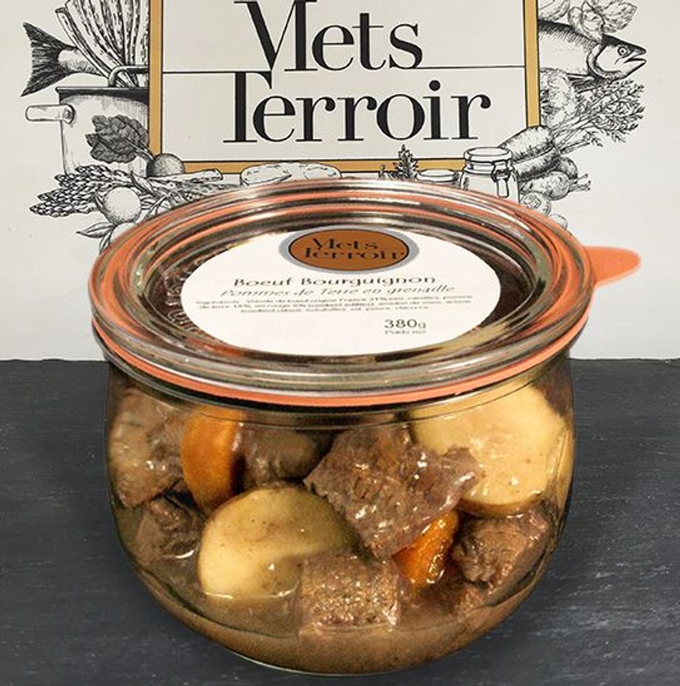 Épicerie fine - Bœuf Bourguignon, Pomme de Terre en Grenaille - 380g - METSTERROIR