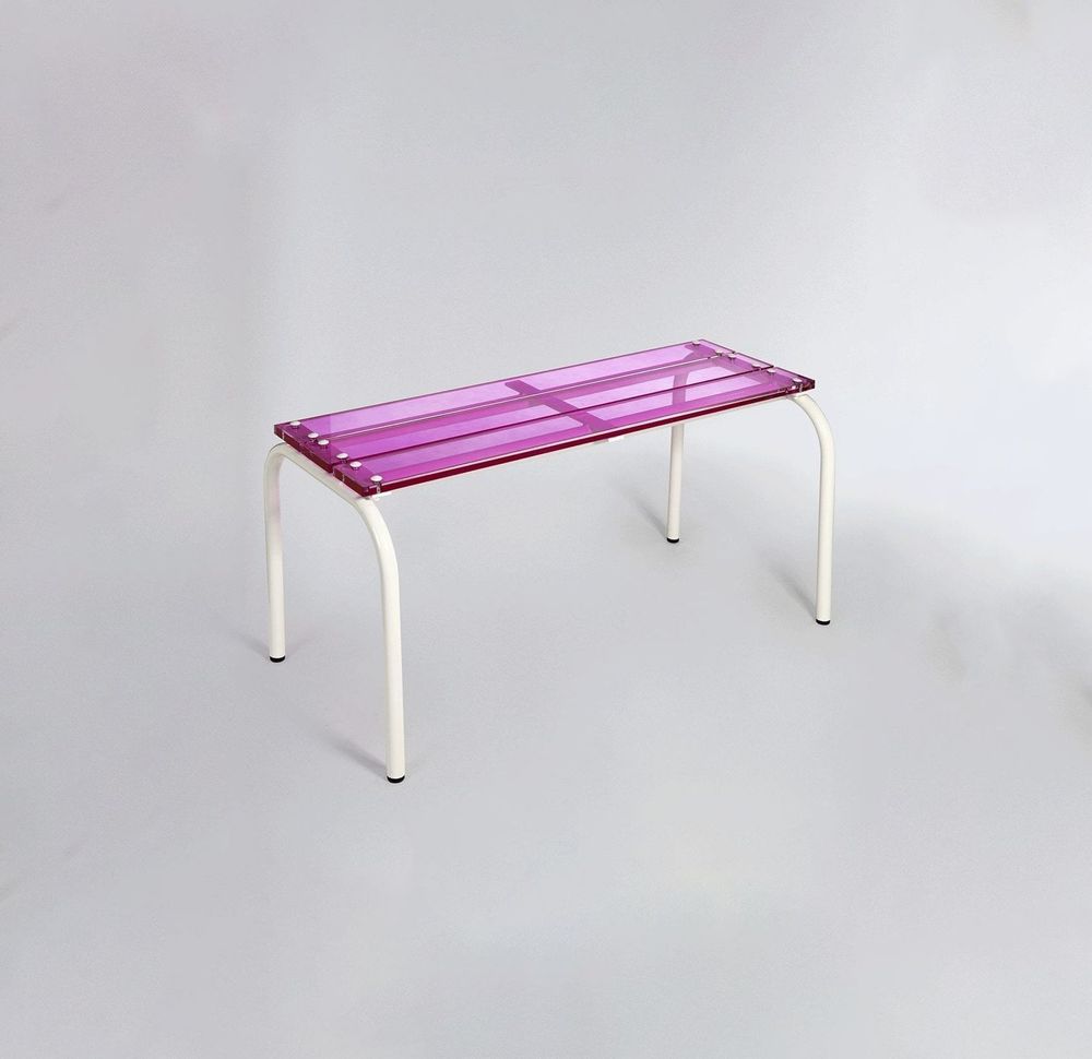 Bancs - Banc verre acrylique coloré |Pop - LAURENT BADIER DESIGN