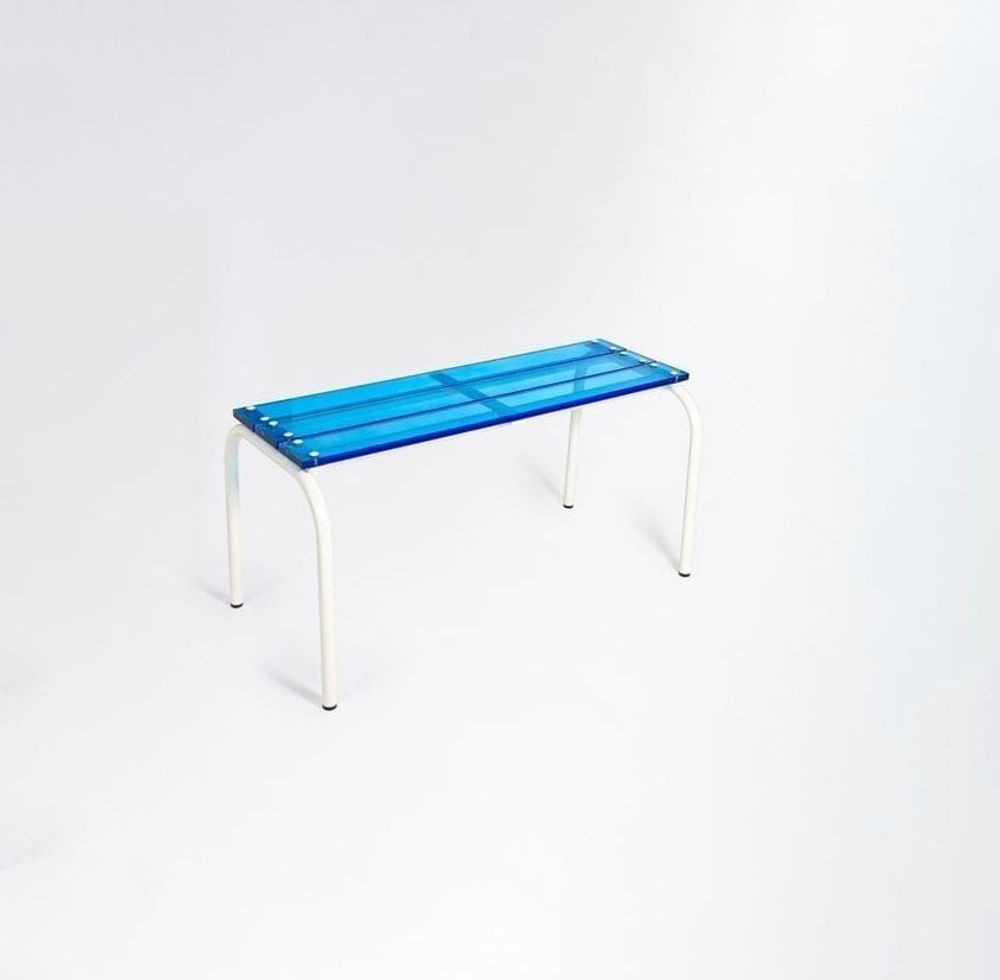 Bancs - Banc verre acrylique coloré |Pop - LAURENT BADIER DESIGN