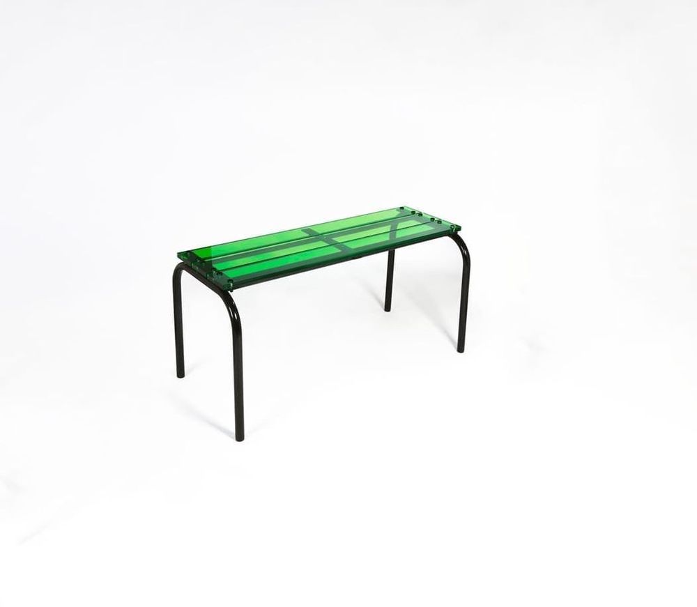 Bancs - Banc verre acrylique coloré |Black Pop - LAURENT BADIER DESIGN