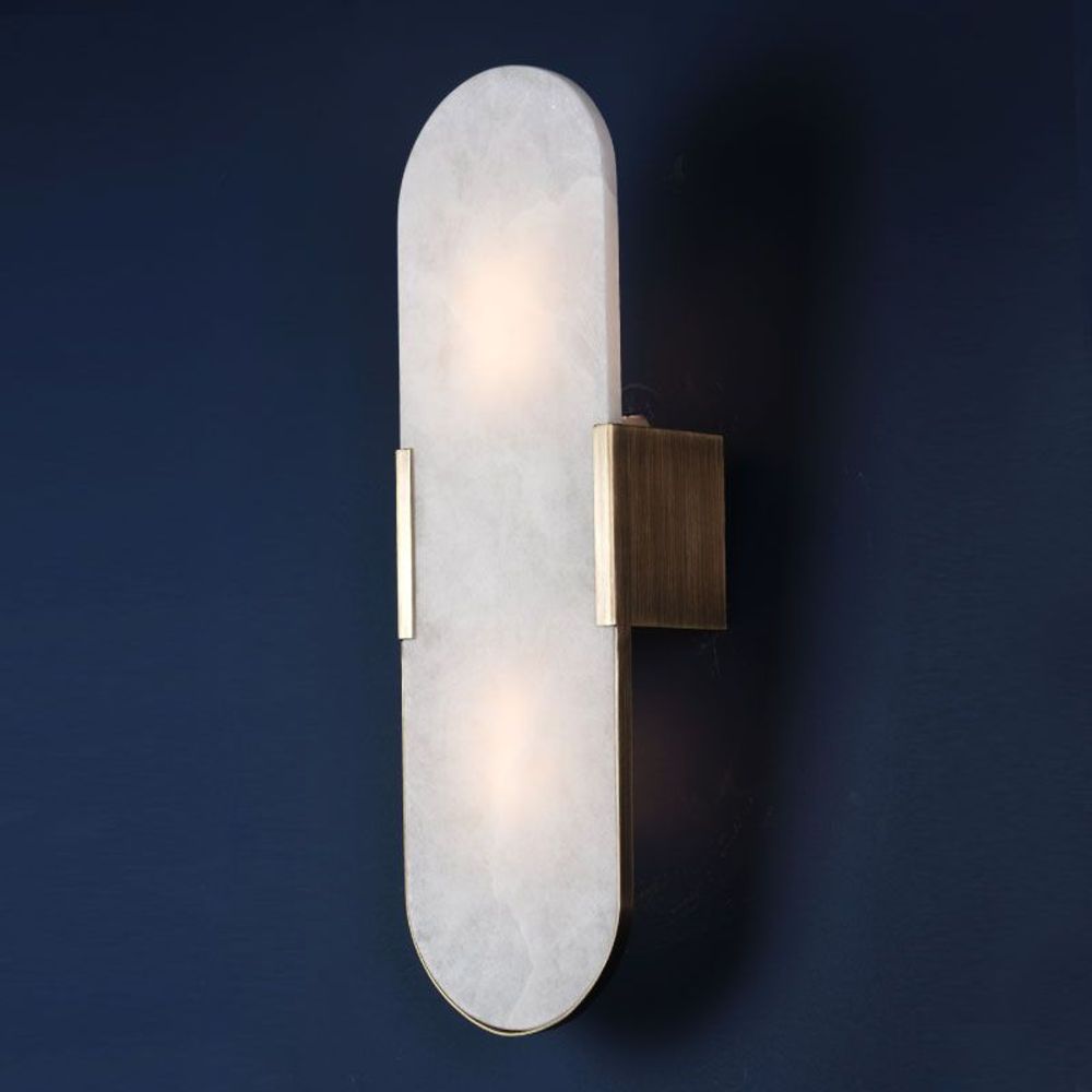 Wall lamps - Dahlia Alabaster Wall Lamp - CREATIVEMARY