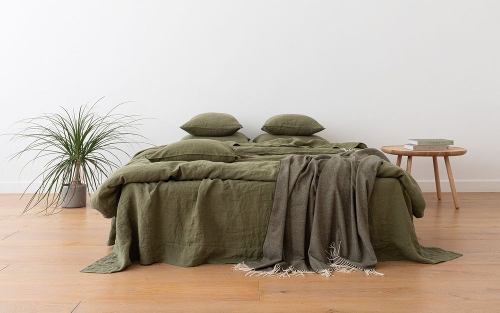 Bed linens - Stone Washed Bed Linen, European Flax Certified linen, Hand Made - LINENME