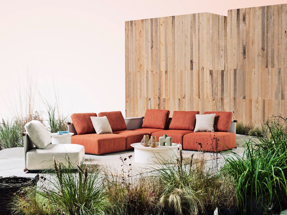 Lawn sofas   - Hashi, modular sofa - GERVASONI