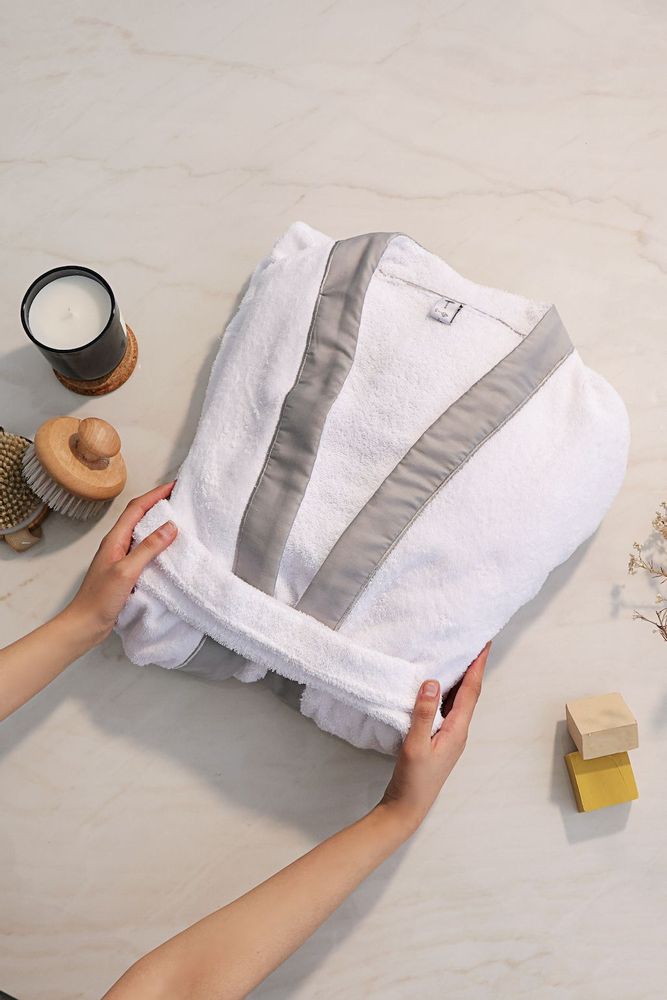 Bath towels - Gray Biyee Robe - HYA CONCEPT STORE