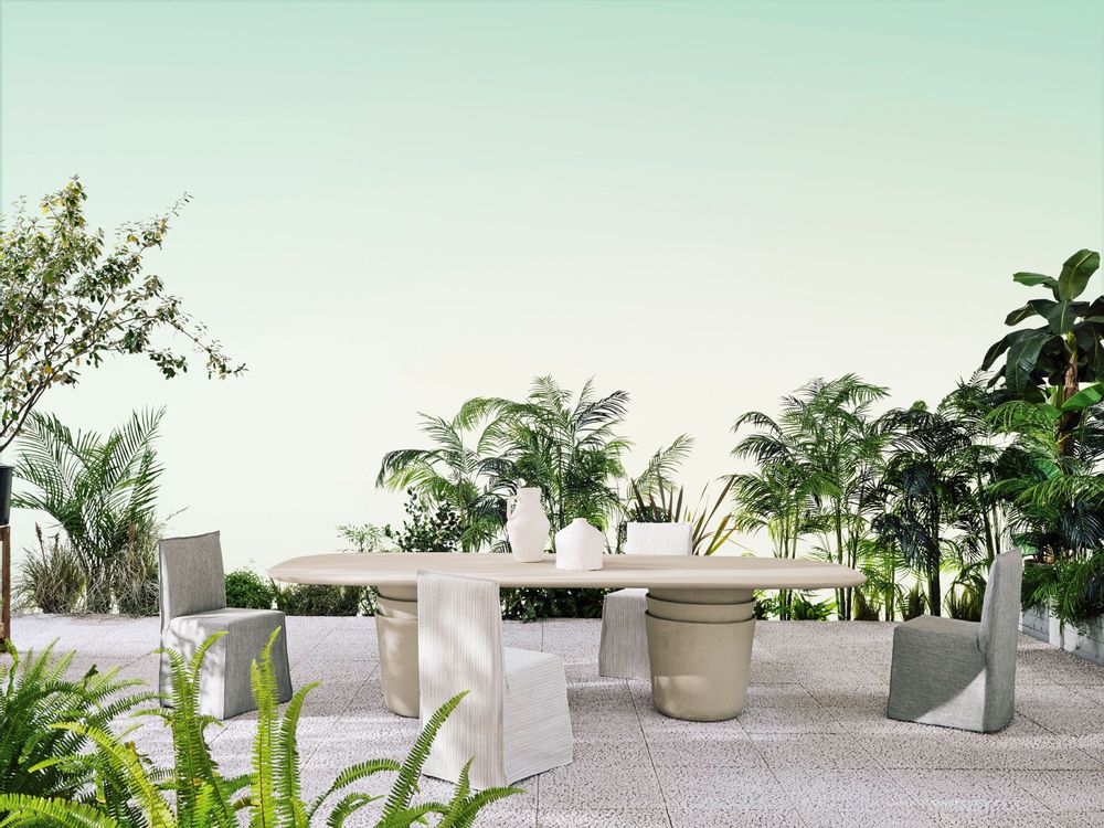 Tables de jardin - Kasane Table Ovale - GERVASONI