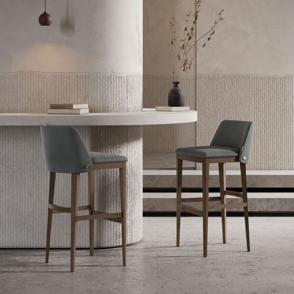 Fauteuils pour collectivités - Chaise de bar et de comptoir Louise - DOMKAPA