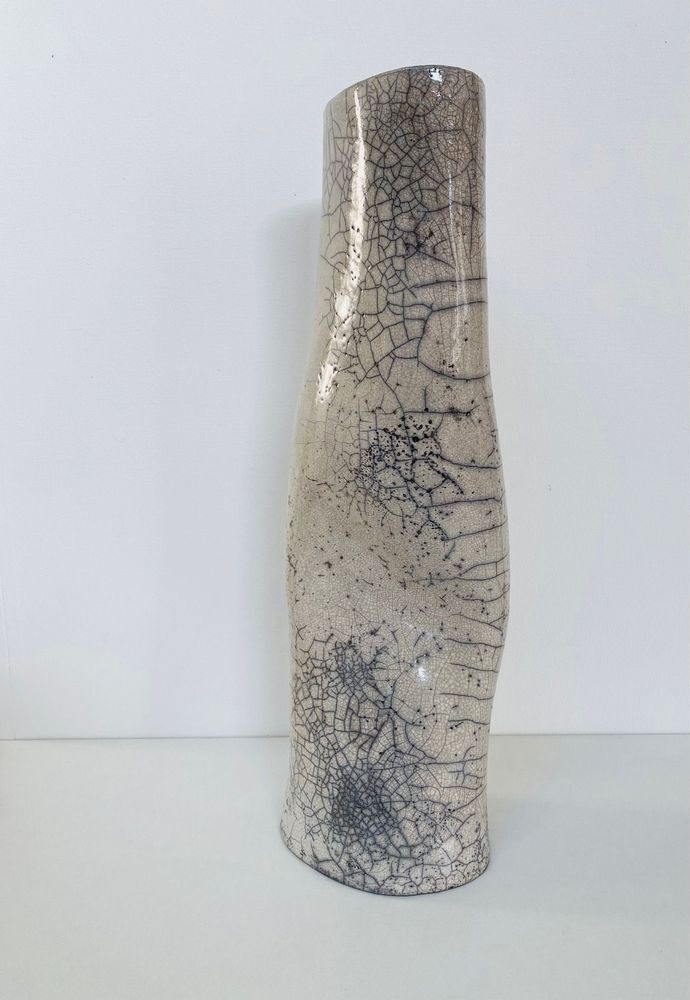 Vases - Vase Céramique "Raku" Silhouette Blanche - BARBARA BILLOUD