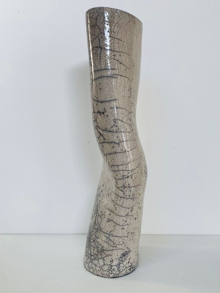 Vases - Vase Céramique "Raku" Silhouette Blanche - BARBARA BILLOUD